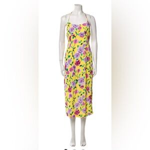 Rouje floral yellow dress